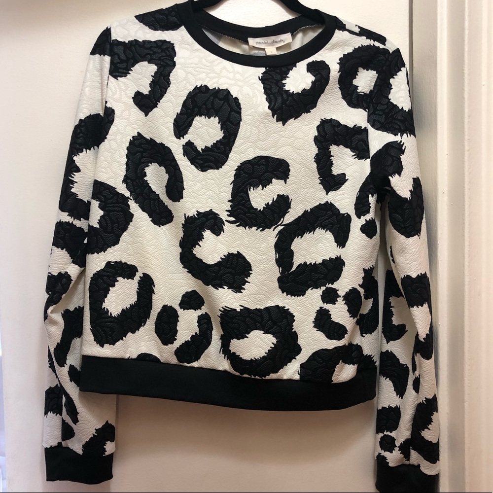 Animal print Painted Threads top